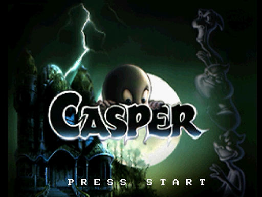 Casper title screen for Sega Saturn